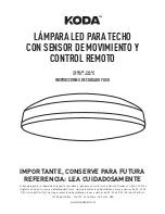 Preview for 25 page of KODA LM56123 Care & Use Instructions