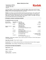 Предварительный просмотр 3 страницы Kodak 1078419 Material Safety Data Sheet