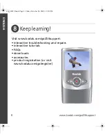 Предварительный просмотр 8 страницы Kodak 1152537 Quick Start Manual