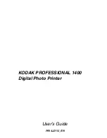 Preview for 2 page of Kodak 1400 User Manual