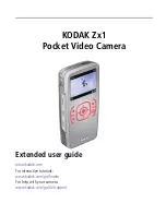 Kodak 145-160 - Zx1 Pocket Video Camera High Definition Camcorder Extended User Manual предпросмотр