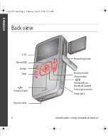 Предварительный просмотр 2 страницы Kodak 1455013 - Zx1 HD Pocket Video Camera User Manual