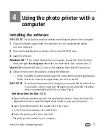 Preview for 23 page of Kodak 1783794 - EasyShare Photo Printer 500 User Manual