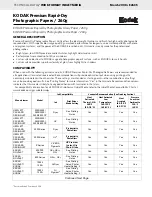 Предварительный просмотр 1 страницы Kodak 260g Technical Data Manual