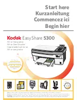 Kodak 5300 - EASYSHARE All-in-One Color Inkjet Start Here Manual preview