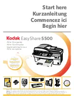 Preview for 1 page of Kodak 5500 - EASYSHARE All-in-One Color Inkjet Start Here Manual