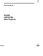 Preview for 3 page of Kodak 5600 - BC5601 Carousel Projector Operating Manual