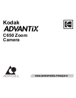 Предварительный просмотр 1 страницы Kodak Advantix C650 Manual