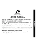 Предварительный просмотр 3 страницы Kodak Advantix C800 User Manual