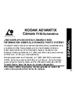 Предварительный просмотр 25 страницы Kodak Advantix F350 Owner'S Manual