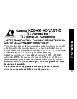 Предварительный просмотр 35 страницы Kodak Advantix T50 User Manual