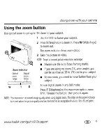 Предварительный просмотр 10 страницы Kodak C1013 - EASYSHARE Digital Camera User Manual