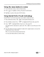 Предварительный просмотр 50 страницы Kodak C1013 - EASYSHARE Digital Camera User Manual