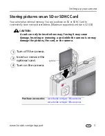 Preview for 9 page of Kodak C160 - Easyshare 9.2MP Digital Camera Extended User Manual