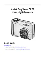 Kodak C875 - EasyShare 8MP Digital Camera User Manual preview