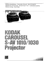 Kodak Carousel S-AV 1010 Instruction Manual предпросмотр