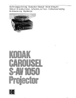 Предварительный просмотр 1 страницы Kodak Carousel S-AV 1050 Instruction Manual