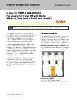 Предварительный просмотр 1 страницы Kodak CP-48S Current Information Summary