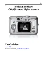 Предварительный просмотр 1 страницы Kodak CX6330 - EasyShare 3.1 MP Digital Camera User Manual