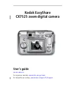 Предварительный просмотр 1 страницы Kodak CX7525 - EasyShare Digital Camera 5MP User Manual