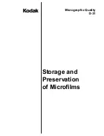 Kodak D-31 Storage Manual preview