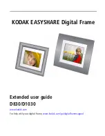 Preview for 1 page of Kodak D1030 - Easyshare Digital Frame Extended User Manual