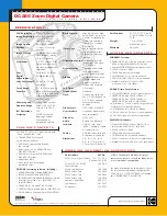 Предварительный просмотр 2 страницы Kodak DC265 Specifications