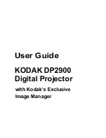 Kodak DP2900 - Digital Projector User Manual предпросмотр