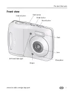 Предварительный просмотр 3 страницы Kodak Easyshare C15 User Manual