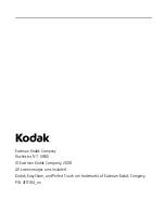 Предварительный просмотр 2 страницы Kodak EasyShare M1073 IS Extended User Manual