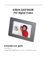 Предварительный просмотр 1 страницы Kodak EASYSHARE P87 Extended User Manual