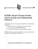 Kodak EASYSHARE SMART PICTURE FRAME User Manual preview