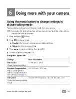 Предварительный просмотр 41 страницы Kodak EASYSHARE SPORT Camera C135 Extended User Manual