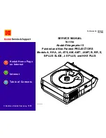 Предварительный просмотр 1 страницы Kodak EKTAGRAPHIC III A Service Manual