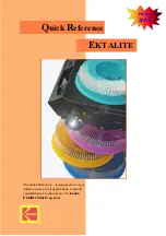 Kodak EKTALITE Quick Reference Manual предпросмотр