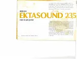 Предварительный просмотр 3 страницы Kodak EKTASOUND 235 Manual