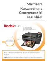 Preview for 1 page of Kodak ESP 5 Start Here Manual