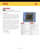 Preview for 1 page of Kodak KAF-4320 Overview