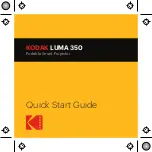 Kodak LUMA 350 Quick Start Manual preview