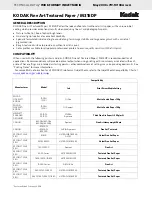 Preview for 1 page of Kodak M315DP Technical Data Manual