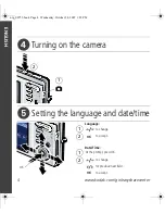 Preview for 4 page of Kodak M873 - Easyshare Zoom Digital Camera Getting Started Manual