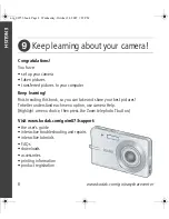 Preview for 8 page of Kodak M873 - Easyshare Zoom Digital Camera Getting Started Manual