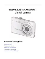 Предварительный просмотр 1 страницы Kodak MD41 - EasyShare 12.0MP Digital Camera Extended User Manual