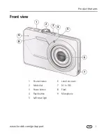 Предварительный просмотр 3 страницы Kodak MD41 - EasyShare 12.0MP Digital Camera Extended User Manual