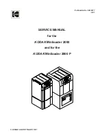 Предварительный просмотр 1 страницы Kodak Miniloader 2000 P Service Manual