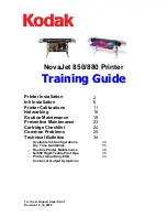 Kodak NovaJet 850 Training Manual preview