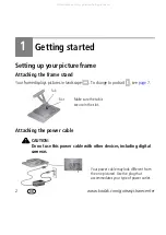 Preview for 2 page of Kodak P720 - EASYSHARE Digital Frame Operation User'S Manual