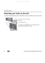 Preview for 8 page of Kodak P720 - EASYSHARE Digital Frame Operation User'S Manual