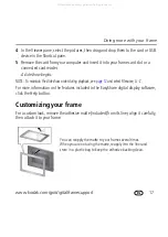 Preview for 17 page of Kodak P720 - EASYSHARE Digital Frame Operation User'S Manual