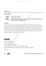 Preview for 26 page of Kodak P720 - EASYSHARE Digital Frame Operation User'S Manual